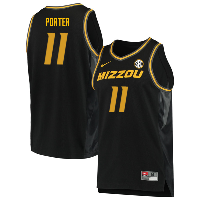 Men #11 Jontay Porter Missouri Tigers College Basketball Jerseys Sale-Black